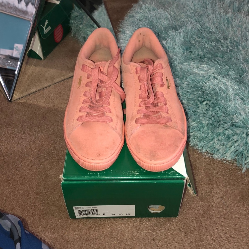 Suede JR pumas coral